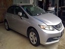 2014 HONDA CIVIC, SILVER, LX, 1.8L, AT,   A25183